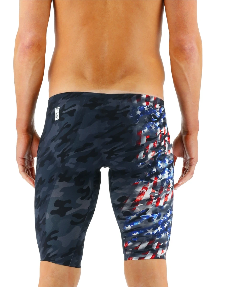TYR Men's Venzo™ Jammer - USA Blackout Camo 2 TYR Men's Venzo™ Jammer - USA Blackout Camo - Image 2