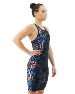 TYR Women's Venzo™ Open Back - USA Blackout Camo 17 TYR Women's Venzo™ Open Back - USA Blackout Camo -Tyr vzcuob6a 921 alt06
