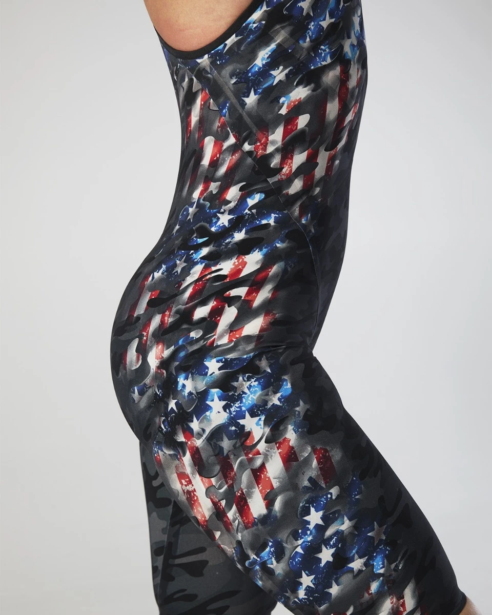 TYR Women's Venzo™ Open Back - USA Blackout Camo 9 TYR Women's Venzo™ Open Back - USA Blackout Camo - Image 9