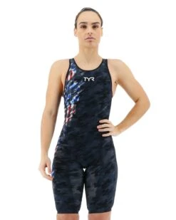 TYR Women's Venzo™ Open Back - USA Blackout Camo